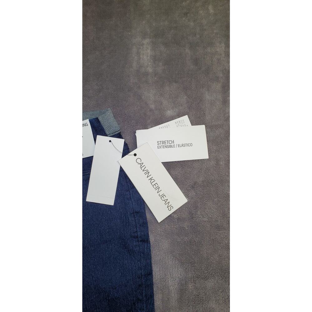 Calvin Klein Jeans Jegging Sz 5 For Kids Blue With Elastic Waist stretch C8 - Picture 3 of 9